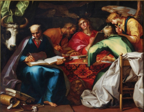 Abraham Bloemaert (1566, Dorderecht - 1651, Utrecht), “I quattro Evangelisti”, 1615, Olio su tela, 177 x 226cm, Princeton Art Museum, Princeton 