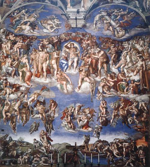 Michelangelo Buonarroti (1475, Caprese - 1564, Roma), “Il Giudizio Universale”, 1537-41, Affresco, Cappella Sistina, Roma