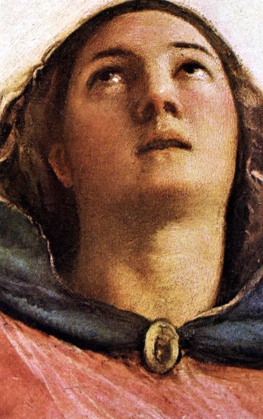 Tiziano Vecellio, particolare de “L’Assunzione della Vergine”